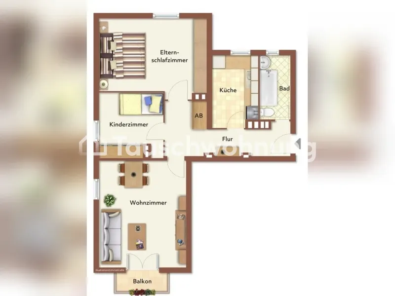 Tauschwohnung: 3 Zimmer Spandau — photo 1